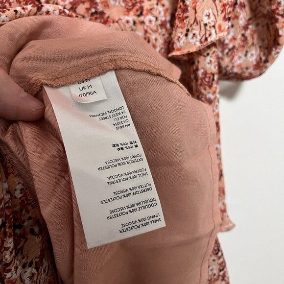 Maeve Anthropologie Sirena Ruffled Tunic Puff Sleeve Ruffle Dress Size Medium - Picture 7 of 10